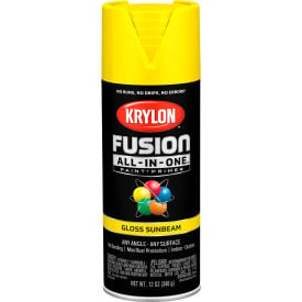 Krylon Fusion All-In-One Combination Aerosol Paint & Primer Gloss Sunbeam 12 oz. - Pkg Qty 6 K02725007