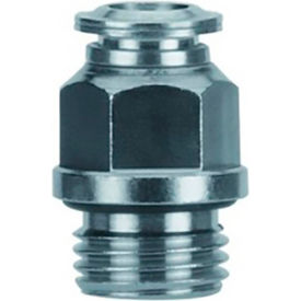 Aignep USA Straight Male Metal Release Collet Internal Hex 4mm Tube x M5 BSPP - Pkg Qty 10 57010-4-M5