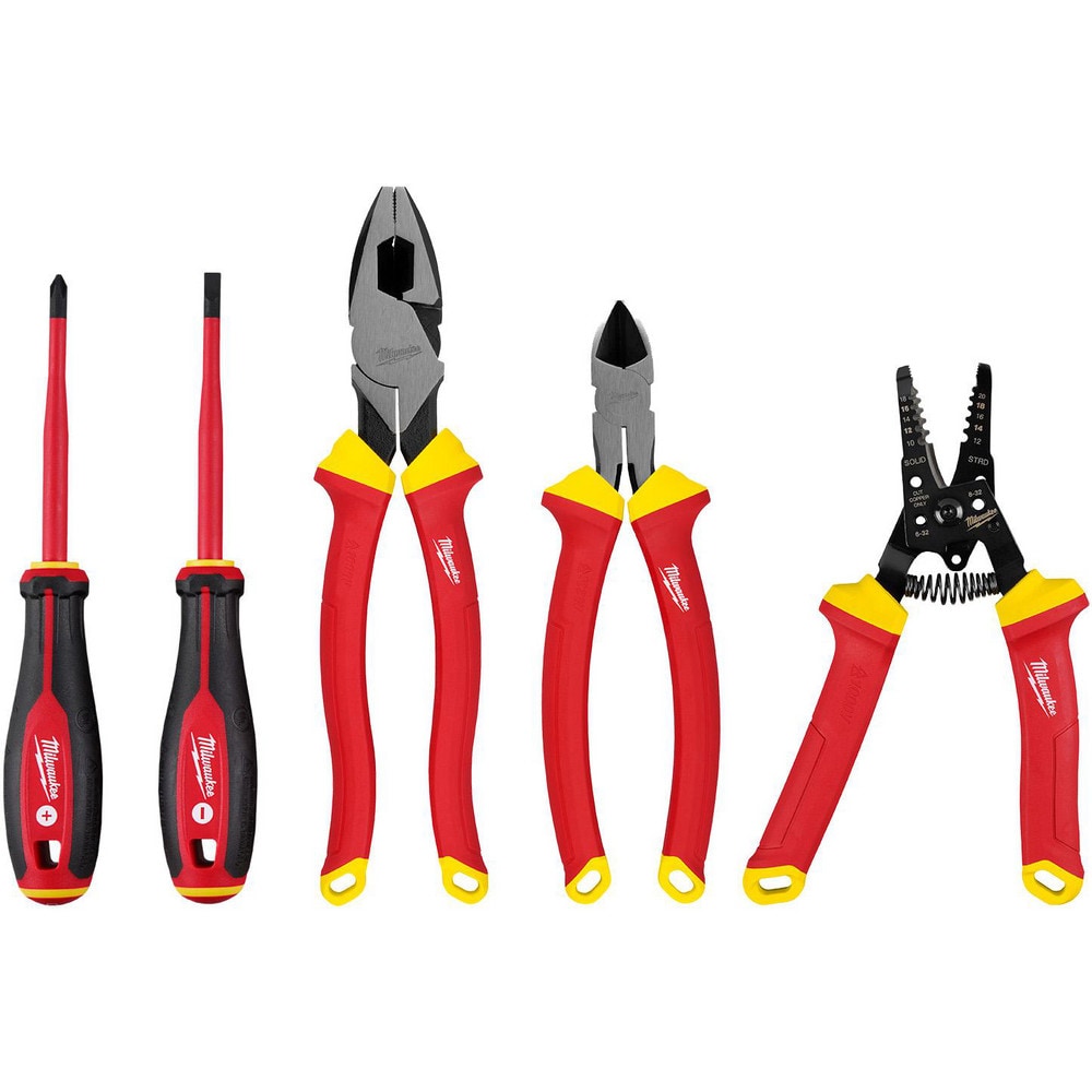 Combination Hand Tool Sets, Set Type: Insulated , Tool Type: Hand tools , Number Of Pieces: 5 , Measurement Type: Inch , Tool Finish: Insulated  MPN:48-22-2215