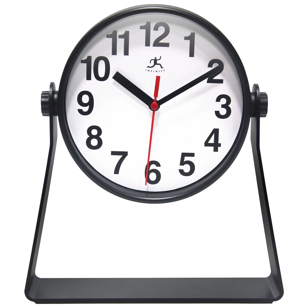 Clocks & Multi-Function Clocks, Type: Desktop Clock , Color: Black  MPN:20274BK-4524