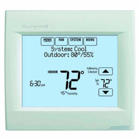 VisionPRO® 8000 Thermostat W/Redlink™ 3H/2C HP or 2H/2C CON. With IAQ Contacts White TH8321R1001