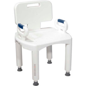 Drive Medical Bath Bench RTL12505 With Back & Arms RTL12505