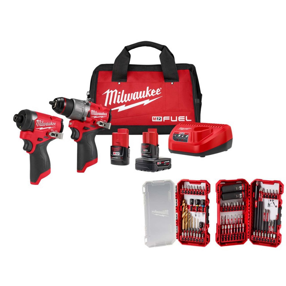 Cordless Tool Combination Kits, Kit Type: 12 Volt Cordless Tool Combination , Tools: Hammer Drill, Impact Driver , Voltage: 12.00 , Batteries Included: Yes  MPN:1607666/6088610