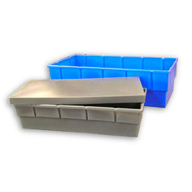 Bayhead Storage Container BC-3616 - 38-1/2 x 18 x 9 Blue BC-3616BL