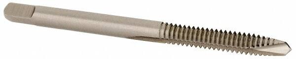 Spiral Point Tap: #6-32, UNC, 2 Flutes, Plug, 2B, High Speed Steel, Bright Finish MPN:11024-00-B