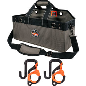 Ergodyne® Arsenal® Bucket Truck Tool Bag w/ Bucket Hooks Kit Gray 13747