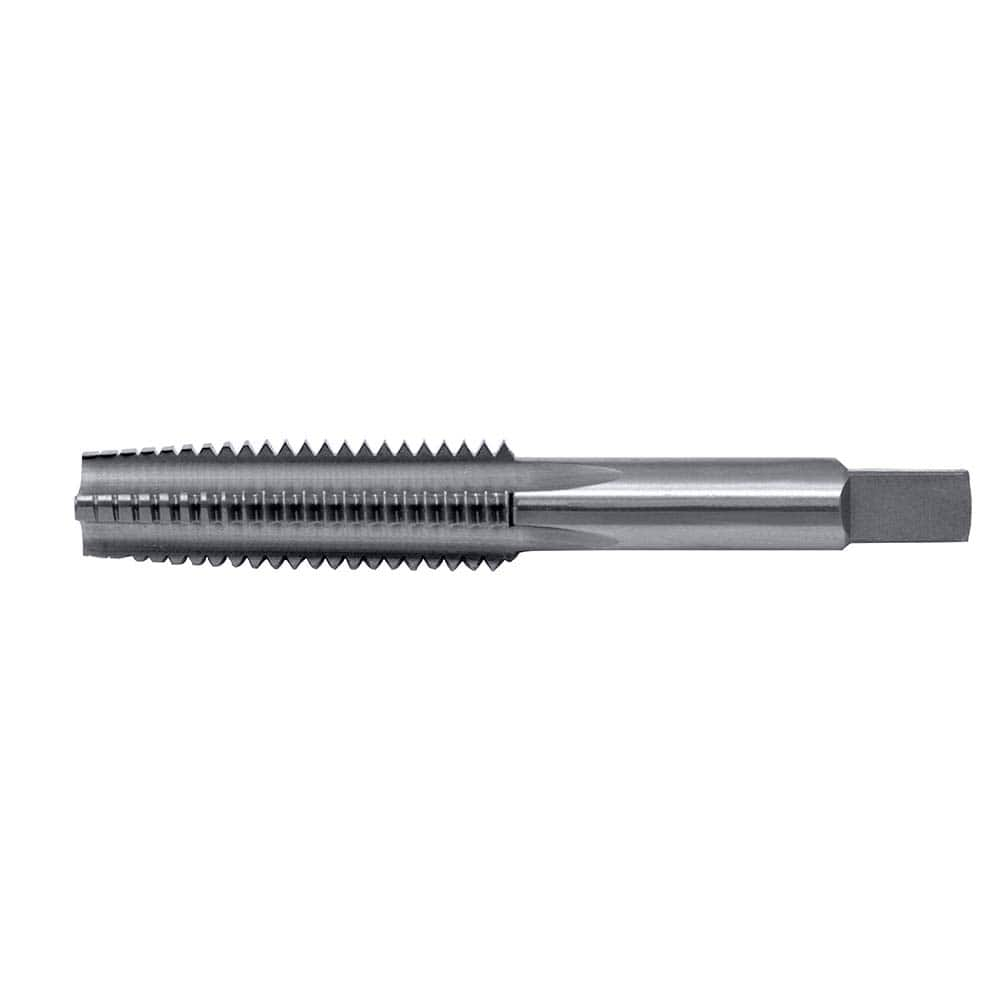 Straight Flute Tap: 3/8-24 UNF, 4 Flutes, Taper, 3B Class of Fit, High Speed Steel, Bright/Uncoated MPN:C62049