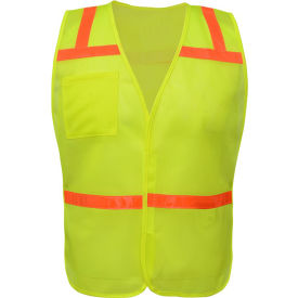 GSS Safety Non Ansi Enhanced Safety Vest-Lime 3121
