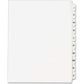 Avery Side Tab Index Divider Printed I to X 8.5