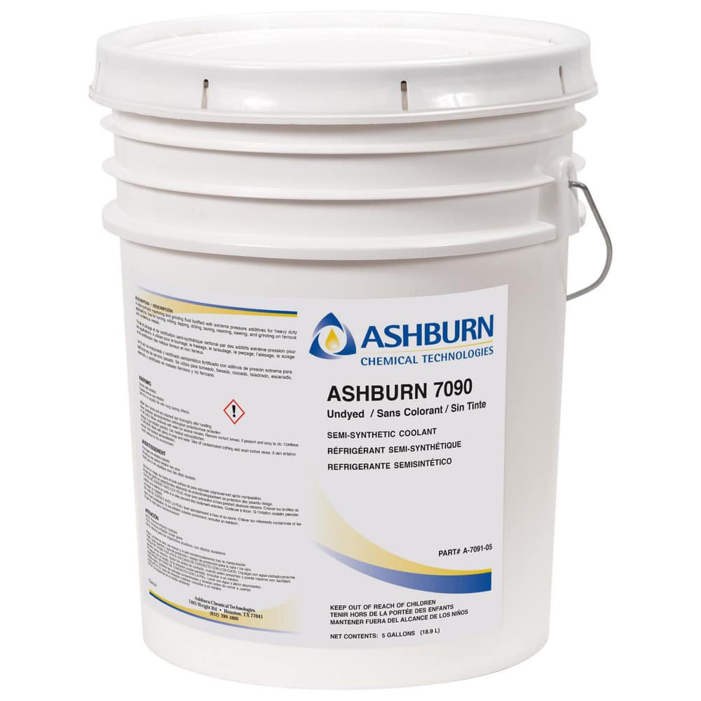 ASHBURN 7090 Semi-Synthetic Coolant Undyed 5 Gallon Pail MPN:A-7091-05