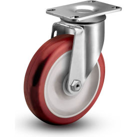 Colson® 2 Series Swivel Plate Caster 2.03256.91 - Poly on Polyolefin 3-1/2