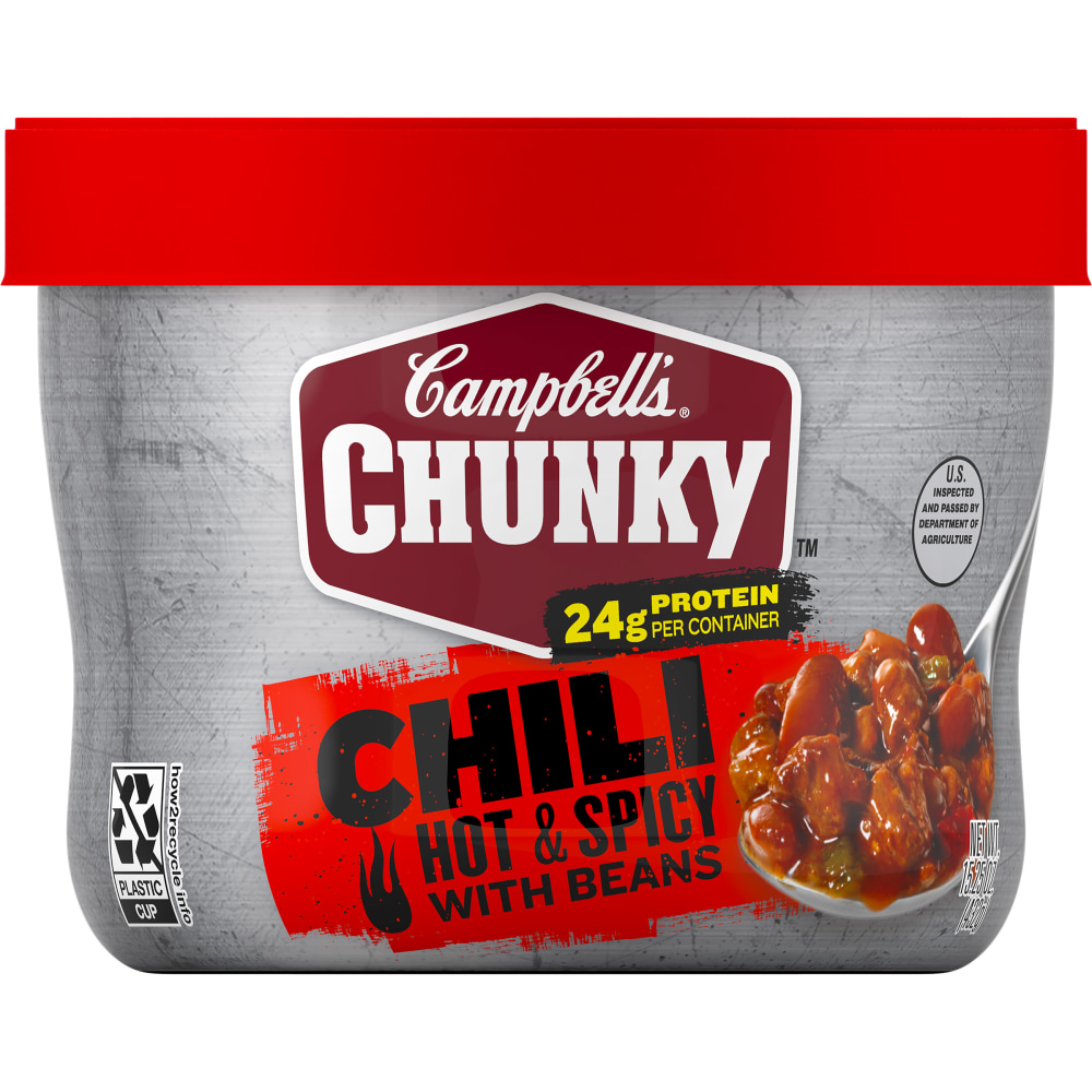 Campbells Chunky Firehouse Hot And Spicy Chili, 15.25 Oz, Case Of 8 Bowls (Min Order Qty 2) MPN:200000015905