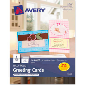 Avery® Half-Fold Greeting Card 5-1/2