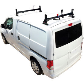 Vantech H1 2 Bar Steel Ladder Roof Rack For Nissan NV200 2013-On Black H1602B