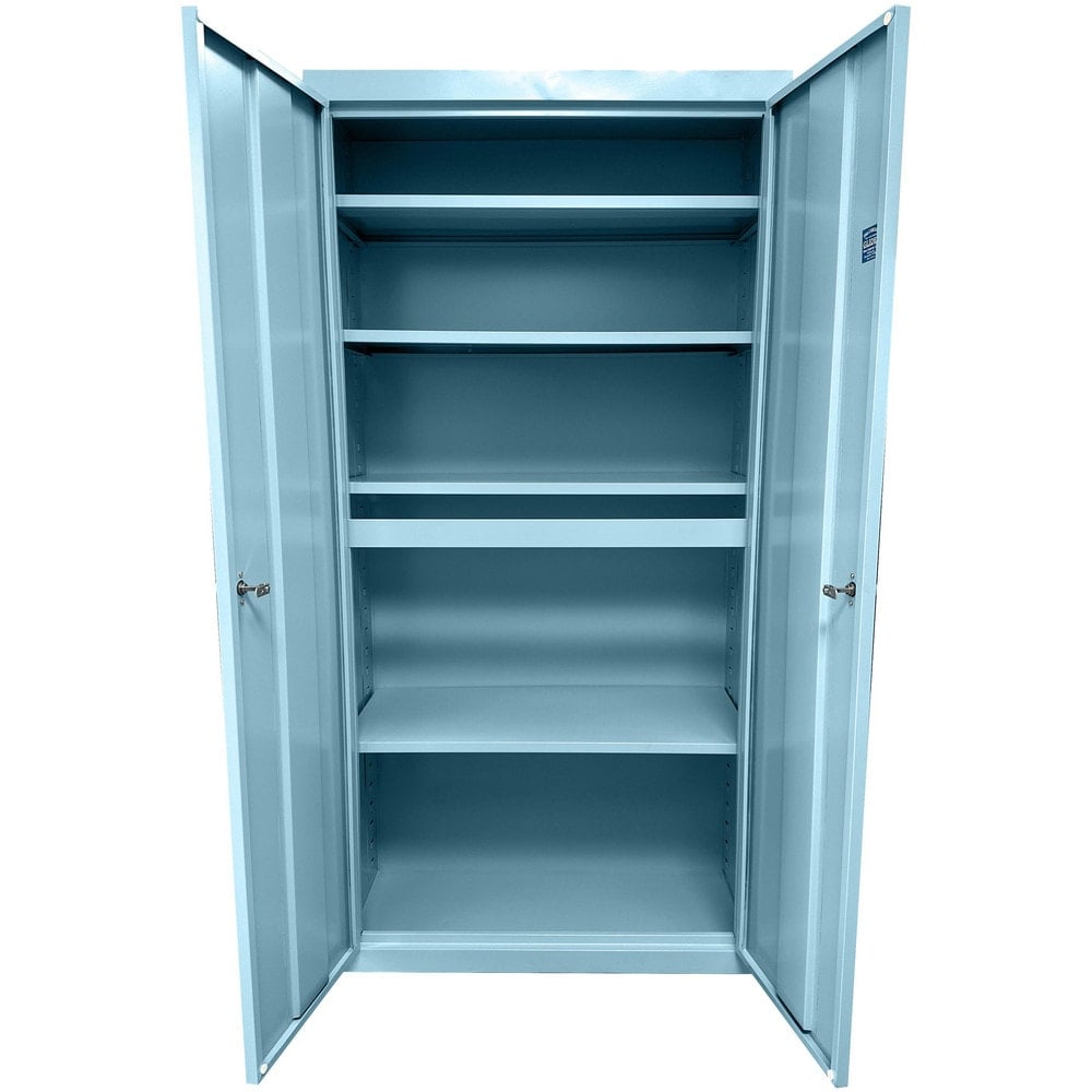 Storage Cabinets, Cabinet Type: Steel Storage Cabinet , Cabinet Material: Steel , Width (Inch): 24 , Depth (Inch): 18 , Cabinet Door Style: Flush  MPN:UA-241872-DB