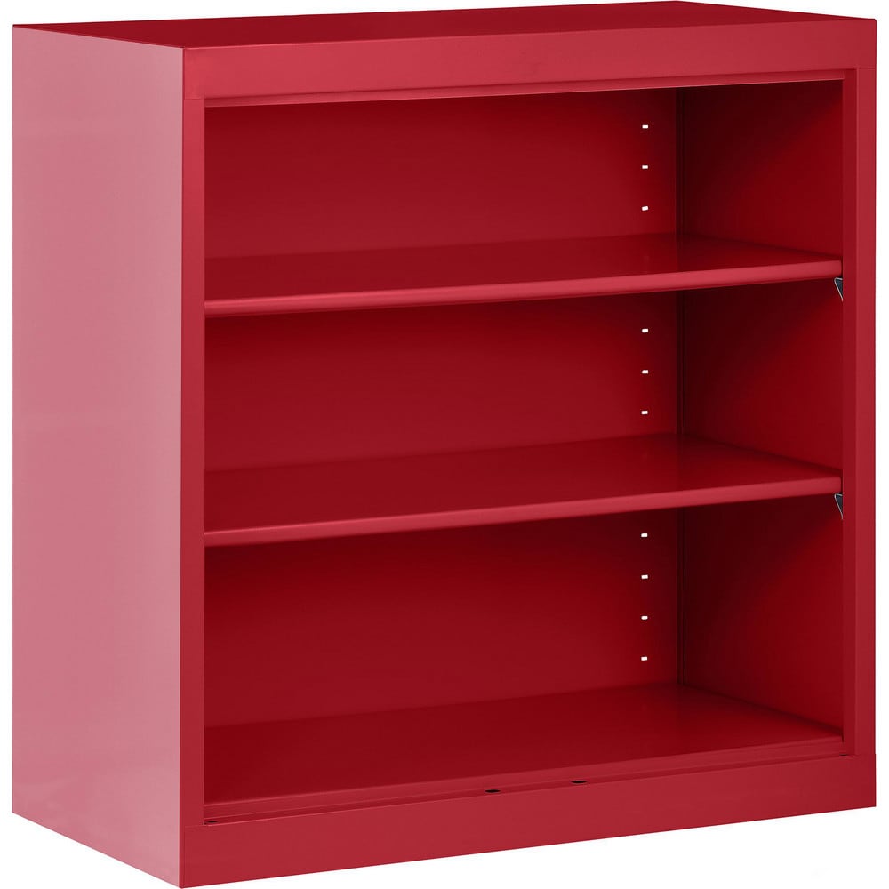 Bookcases, Overall Height: 36in , Overall Width: 36 , Overall Depth: 18 , Material: Steel , Color: Textured Red  MPN:BA20361836-01