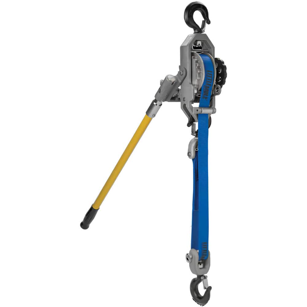 Manual Hoists-Chain, Rope & Strap, Hoist Type: Hand Chain , Lift Mechanism: Strap , Work Load Limit: 2000lb , Pull Capacity: 2000lb  MPN:04490WC