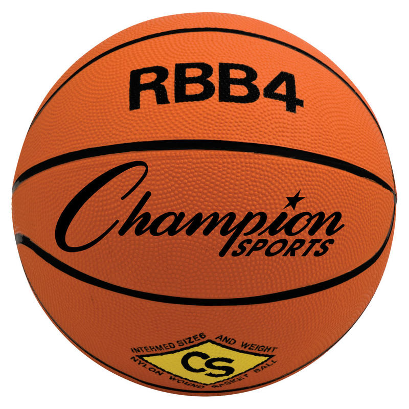 Champion Sports Intermediate Basketball, Size 6, Orange (Min Order Qty 6) MPN:RBB4