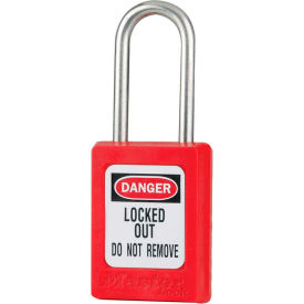 Master Lock® Thermoplastic Zenex™ S33RED Snap Lock Safety Padlock 1-3/8