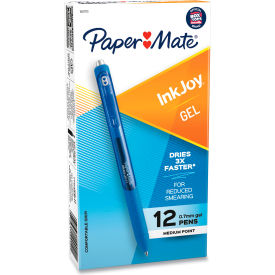 Paper Mate® InkJoy Gel Retractable Pen 0.7mm Blue Ink Dozen 1951721A