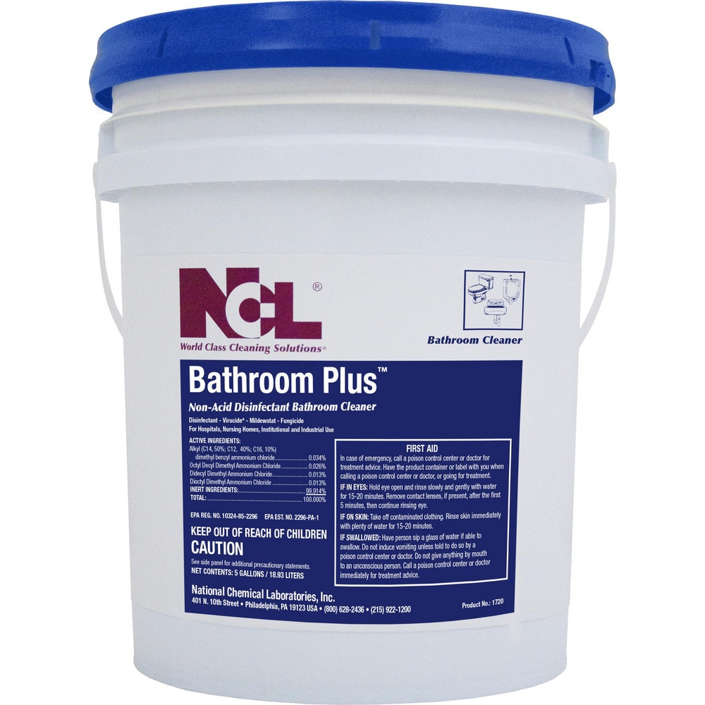 Bathroom, Tile & Toilet Bowl Cleaners, Product Type: Bathroom Cleaner, Deodorizer, Disinfectant, Toilet Bowl Cleaner , Form: Liquid , Container Type: Pail  MPN:1720-21