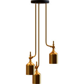 Ambiate Santo Pendant Light Fixture E26 Base 40W Black/Gold AL10013P3