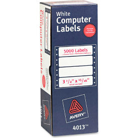 Avery® Dot Matrix Printer Address Labels 1 Across 15/16 x 3-1/2 White 5000/Box 4013