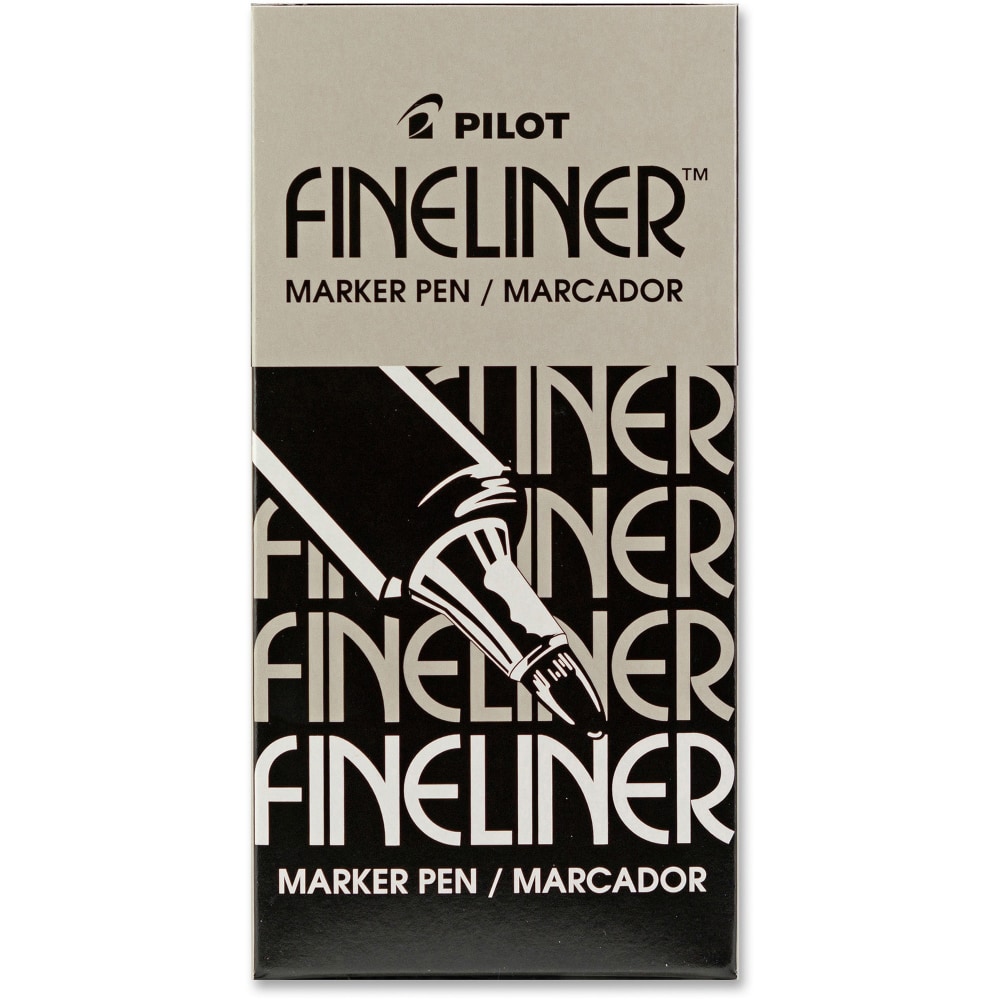 Pilot Fineliner Markers - Fine Pen Point - 0.7 mm Pen Point Size - Black - Acrylic Fiber Tip - 12 / Box (Min Order Qty 5) MPN:PIL11002BX