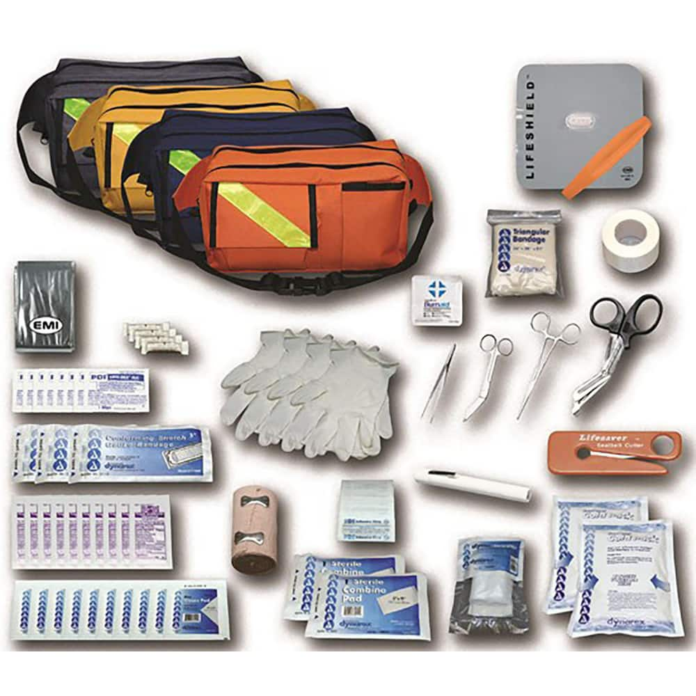 Full First Aid Kits, First Aid Kit Type: EMS Trauma Kit , Number Of People: 3 , Container Type: Poly Bag , Container Material: Plastic, Polyester Blend  MPN:866