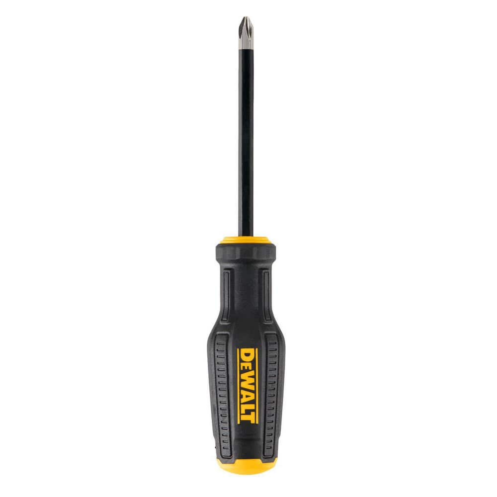 Phillips Screwdrivers, Overall Length (Decimal Inch): 8.3500 , Handle Type: Ergonomic , Phillips Point Size: #2 , Handle Color: Black, Yellow  MPN:DWHT65001