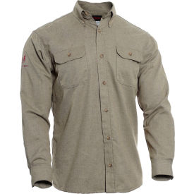 DRIFIRE® Tecgen Select® Flame Resistant Work Shirt 4X Tan TCG01120231 TCG01120231