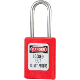 Master Lock® Thermoplastic Zenex™ S31KARED Safety Padlock 1-3/8