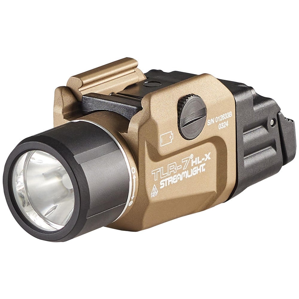 Weapon-Mounted Flashlights, For Use With: Most railed handguns , Bulb Type: LED , Lumens: 1000 , Laser Sight: No Laser Sight , Battery Chemistry: Lithium-ion  MPN:69459