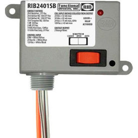 RIB® Enclosed Power Relay RIB2401SB 20A SPST-NO 24VAC/DC/120VAC Override RIB2401SB