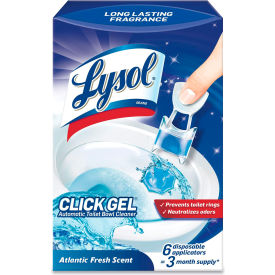 Lysol Click Gel Automatic Toilet Bowl Cleaner Ocean Fresh 6/Box 4 Boxes/Case 19200-89059