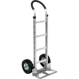 GoVets™ Aluminum Hand Truck - Curved Handle - Pneumatic Wheels 259168