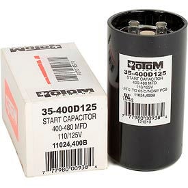 Rotom 400B 400-480MFD 110/125V Start Capacitor Round 400B