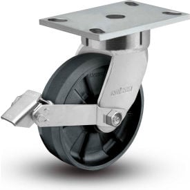 Colson® 6 Series Swivel Plate Caster 6.06289.539 BRK1 - Nylon Tread Lock Brake 6