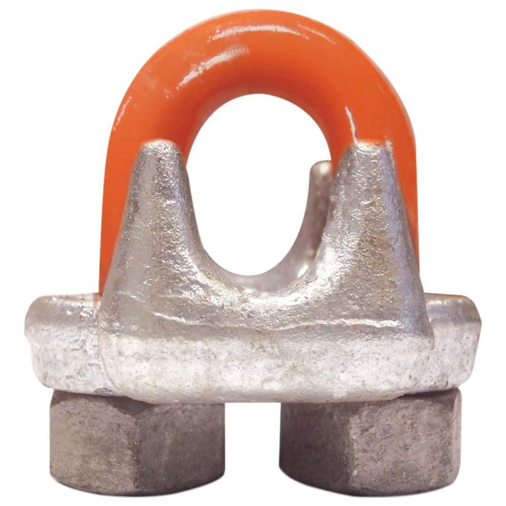 Wire Rope Hardware & Accessories, Accessory Type: Clip , For Use With: Wire Rope , For Rope Diameter: 3/16 (Inch), Thread Size: 1/4-20 , Finish: Galvanized  MPN:M245-2