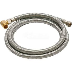 Fluidmaster B6W72 Dishwasher Water Supply Connector 3/8 In. Compression X 72 In - Braided SS B6W72