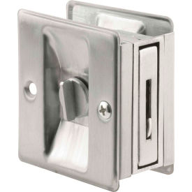 Prime-Line N 7161 Pocket Door Privacy Lock with Pull Satin Chrome N 7161