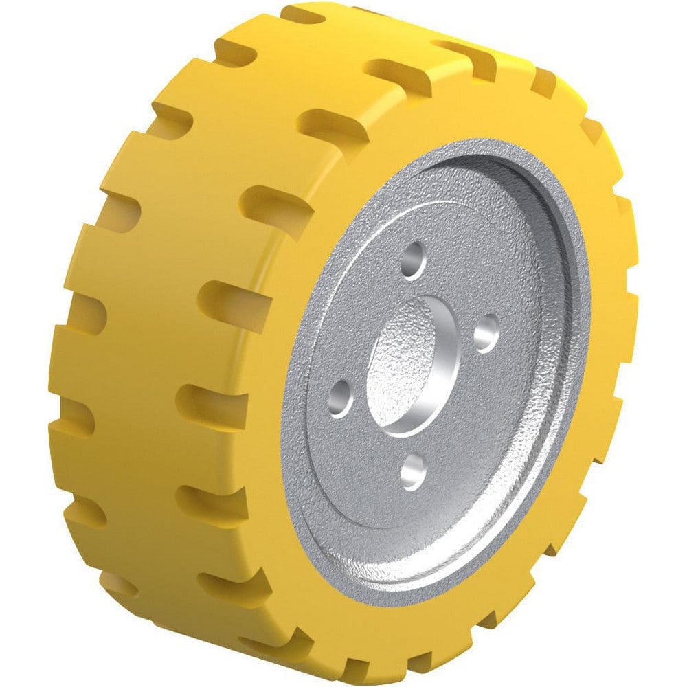 Caster Wheels, Wheel Type: Rigid, Swivel , Wheel Diameter (Inch): 9-1/16 , Bearing Type: Hub Keyway , Wheel Width (Inch): 3-3/8 , Hardness Rating: Hard  MPN:462861