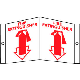 NMC™ Fire Visi Vinyl Sign Fire Extinguisher 14-1/2