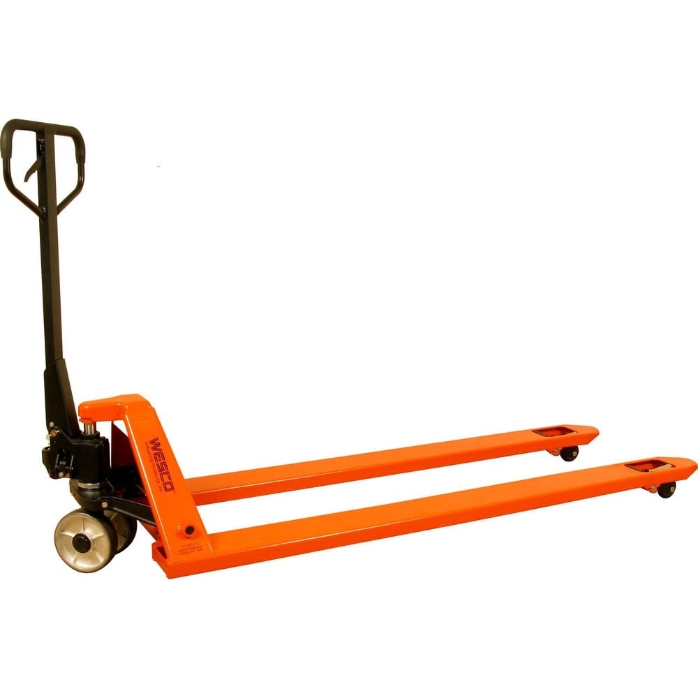 Pallet Trucks/Jacks, Type: Long Fork Pallet Truck , Control Type: Hand , Load Capacity (Lb. - 3 Decimals): 4400.000 , Outside Fork Width: 27in  MPN:273586