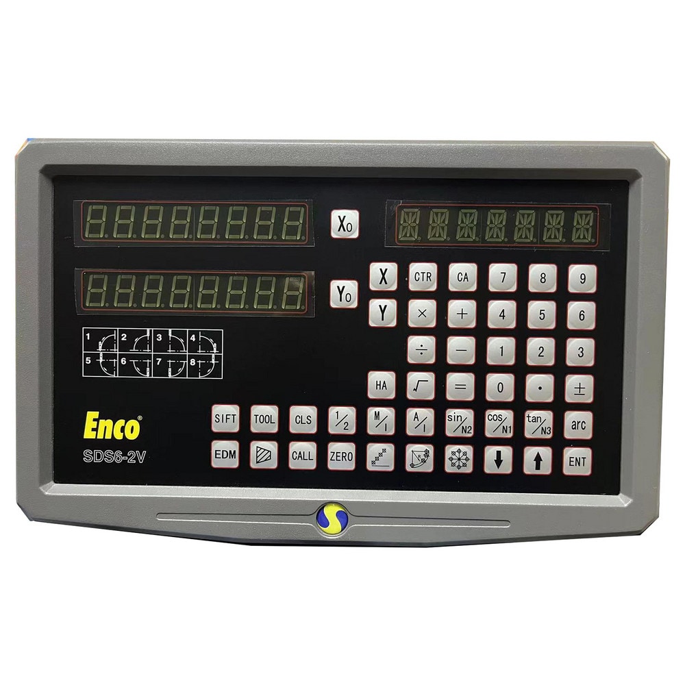 DRO Systems, Machine Compatibility: Lathe , Calculator Function: Yes , Programmable Memory: Yes , Tool Offsets: 200 , Scale Type: Glass, Linear Scale  MPN:4X18XSDS6-2V