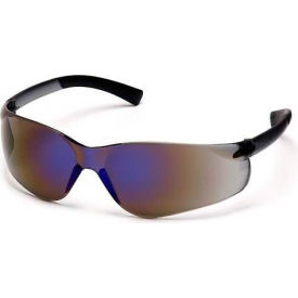 Ztek® Safety Glasses Blue Mirror Lens  Blue Mirror Frame - Pkg Qty 12 S2575S