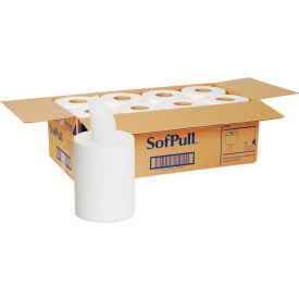 SofPull Premium 1-Ply Jr. Capacity Center-Pull Towels 7.8 x 14.8 White 8/Carton - GEP28125 GEP28125