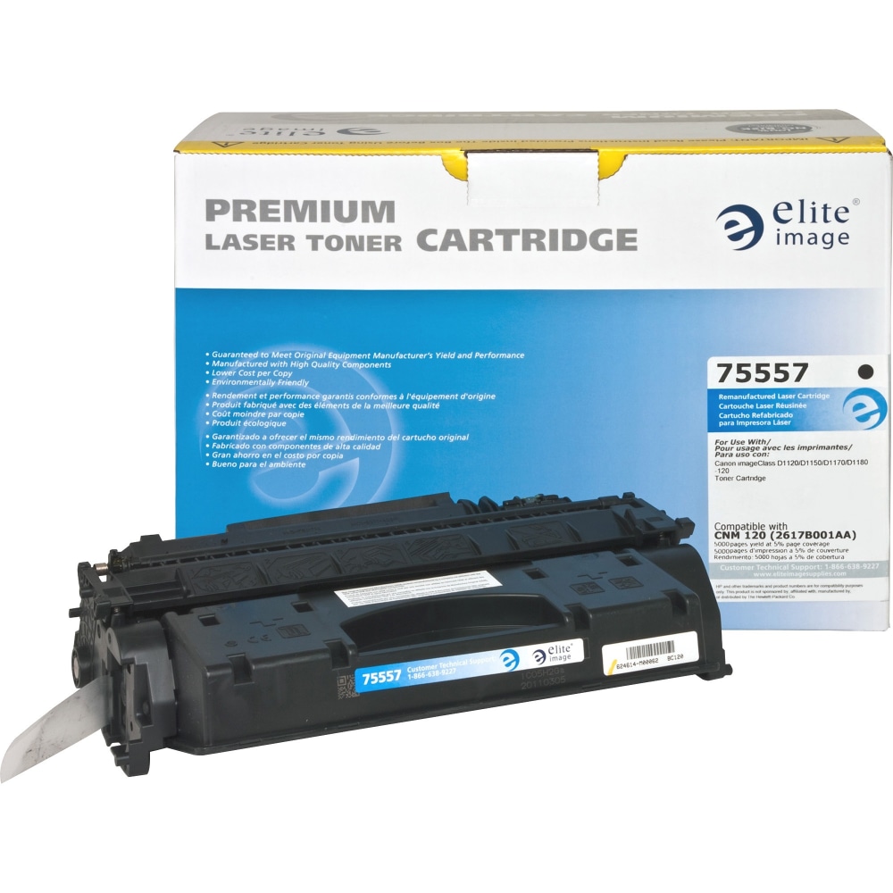 Elite Image Remanufactured Black Toner Cartridge Replacement For Canon 120 MPN:ELI75557