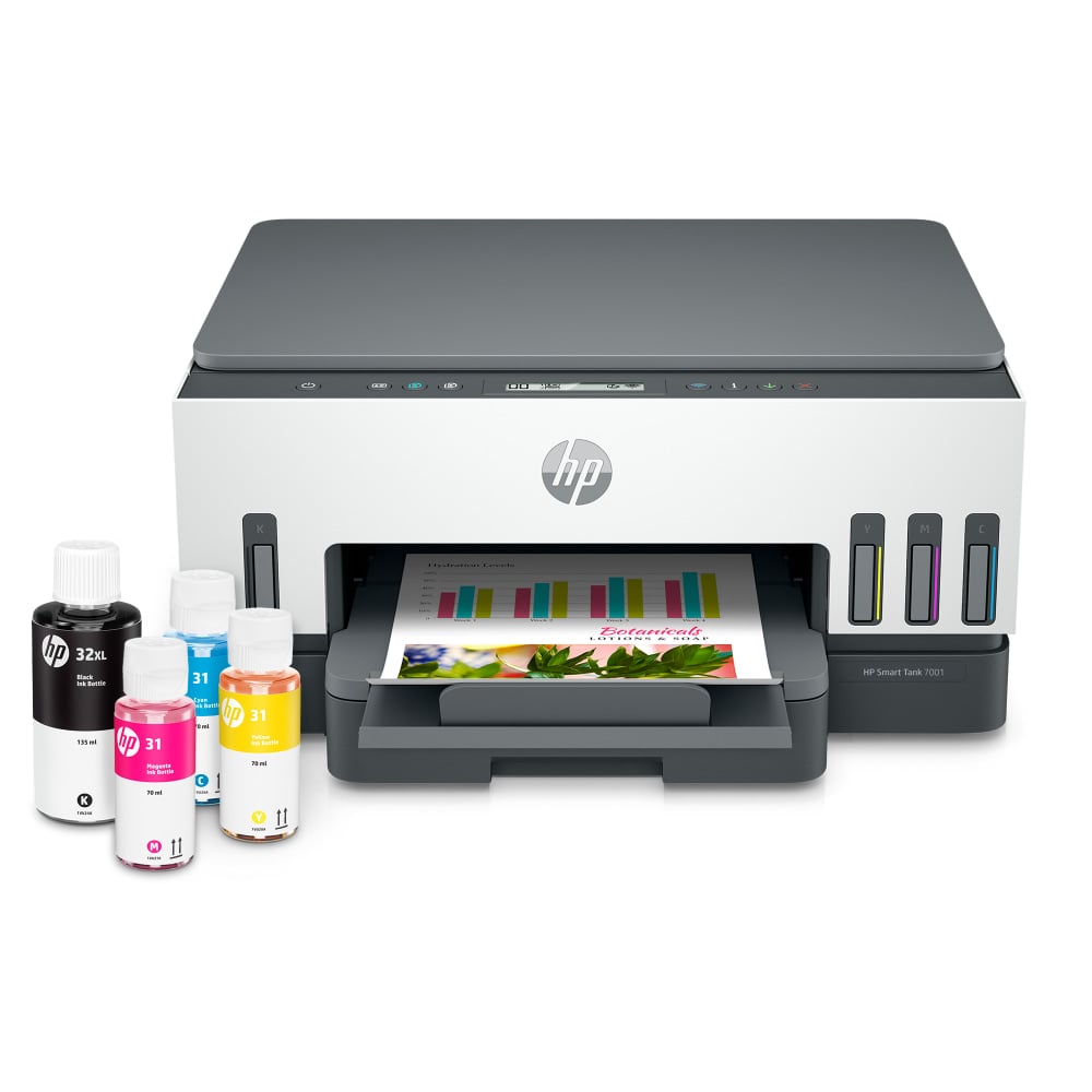 HP Smart Tank 7001 Wireless All-in-One Cartridge-free Ink Tank Color Printer With Up To 2 Years Of Ink Included (28B49A) MPN:28B49A#B1H