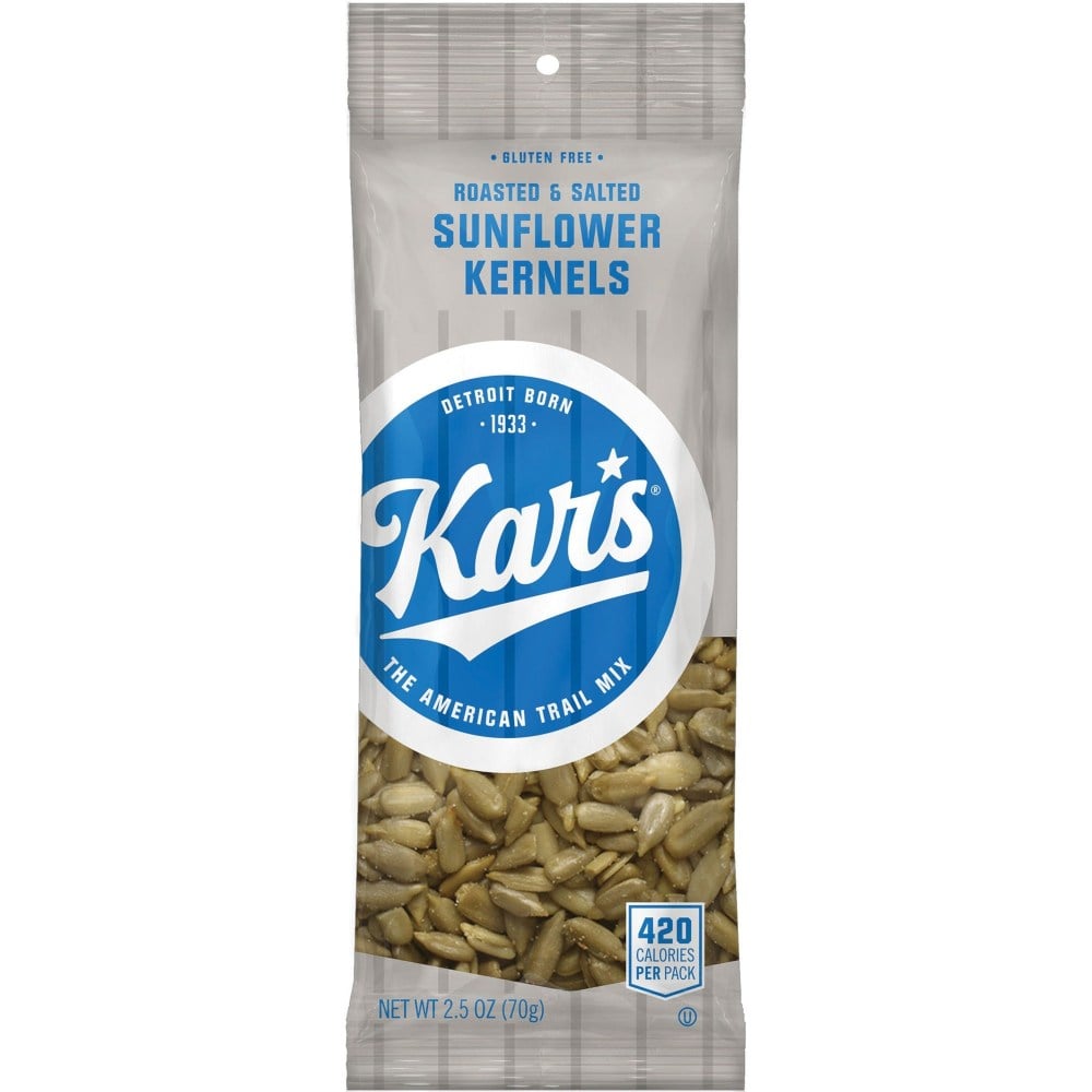 Kars Roasted & Salted Sunflower Kernels - Gluten-free - Roasted & Salted - 2.50 oz - 12 / Box (Min Order Qty 2) MPN:SN08235